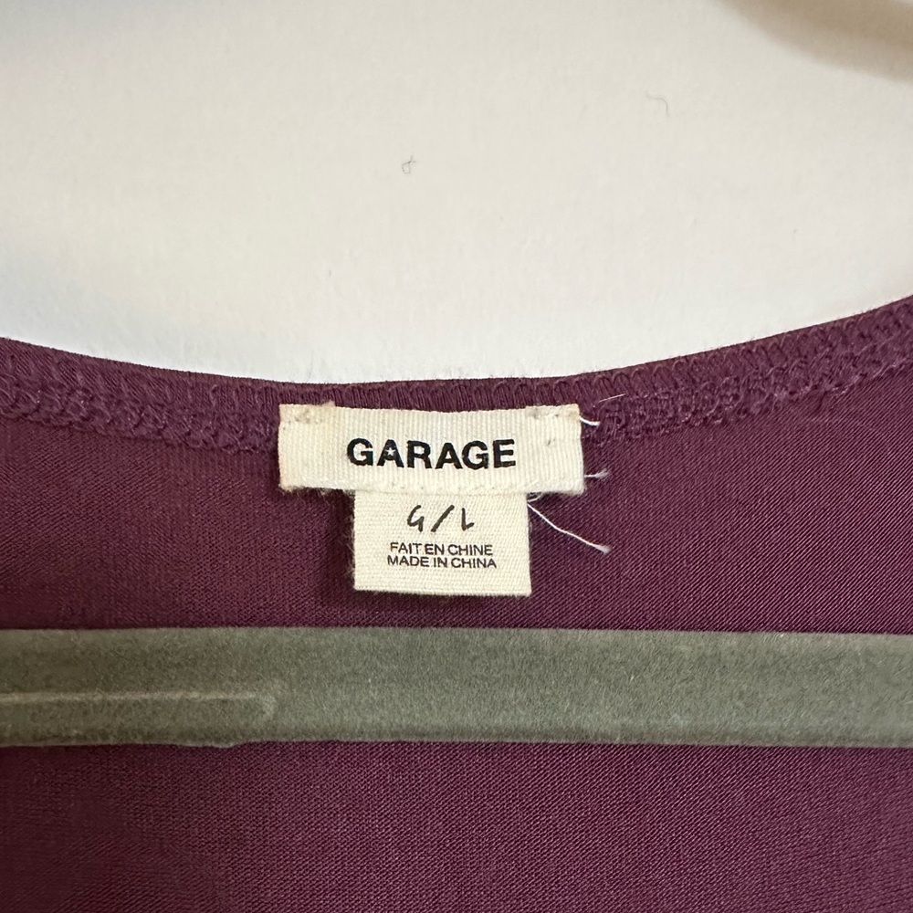 Plum Ruched and Mesh Dress - Picture 3 of 5
